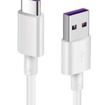 Reekin 5A SUPERFAST Charging Cable USB Type-C - 1,0 Meter (White-Nylon)