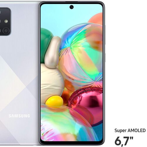 Samsung Galaxy A71 128GB Silver 6.6 Android SM-A715FZSUDBT