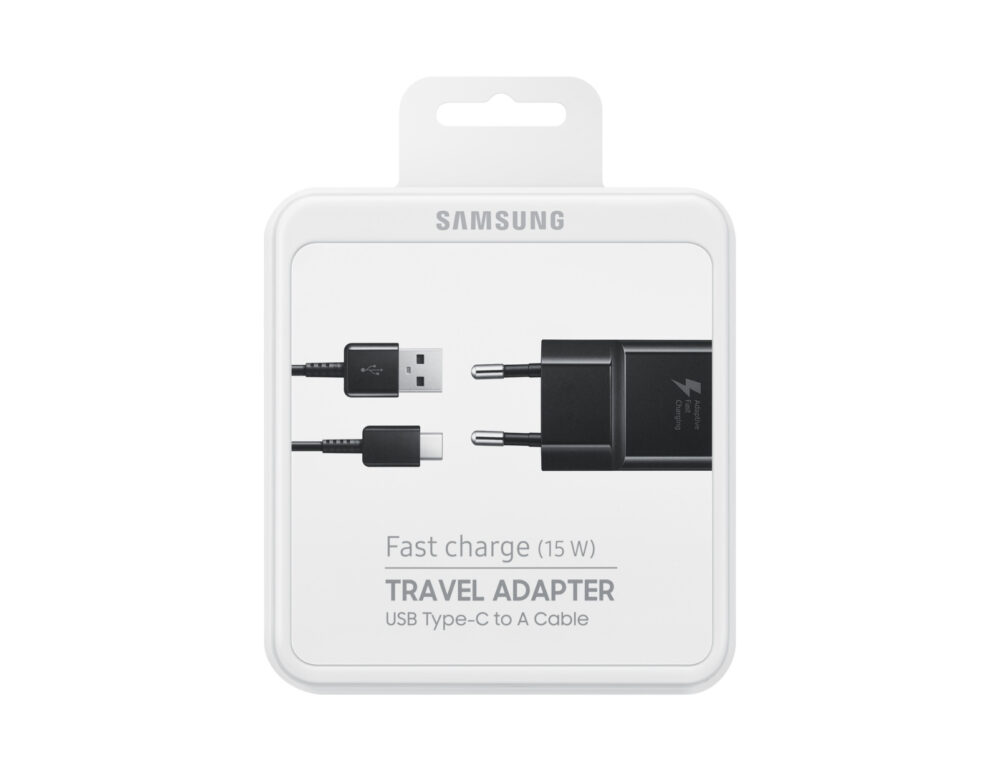 Samsung Travel Charger ohne Kabel 15W Schwarz EP-TA20EBENGEU