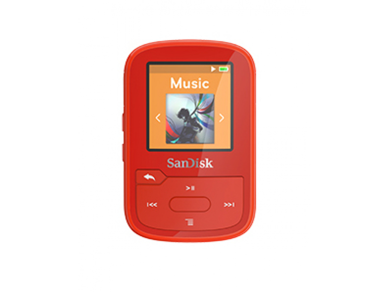 SanDisk MP3 Sansa Clip Sport Plus red 16GB retail SDMX28-016G-G46R