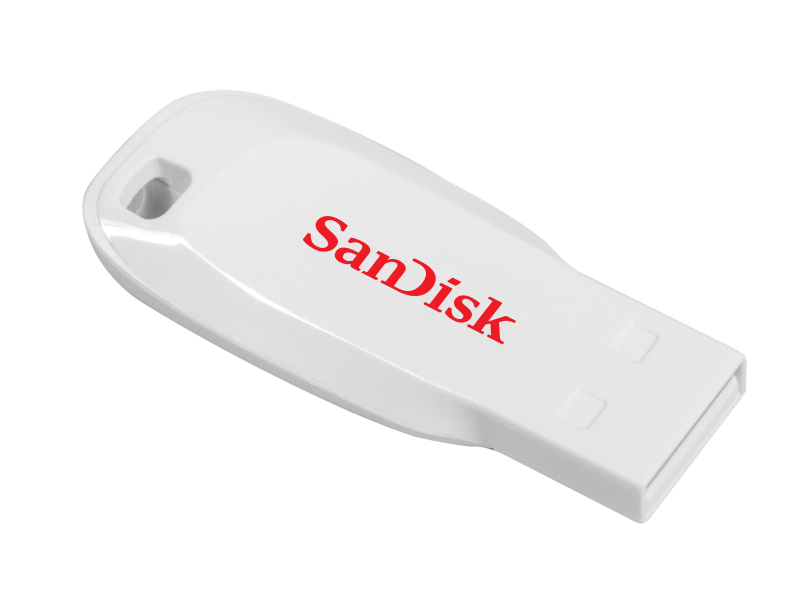 SanDisk USB-Stick Cruzer Blade 16GB White SDCZ50C-16G-B35W