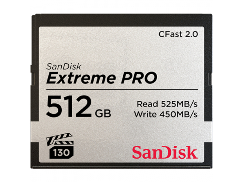 Sandisk CFAST 512GB  2.0 EXTREME Pro 525MB