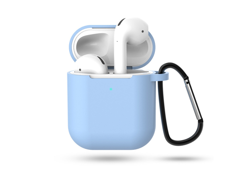 Silicon Case for Airpods 1 & 2 (Light Blue)