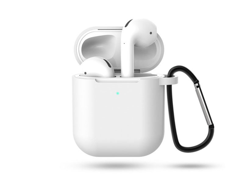 Silicon Case for Airpods 1 & 2 (White)