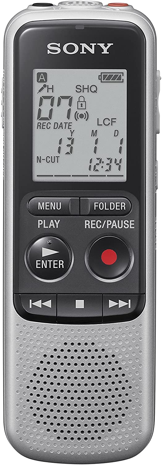Sony 4GB Digital Voice Recorder - Silver - ICDBX140.CE7