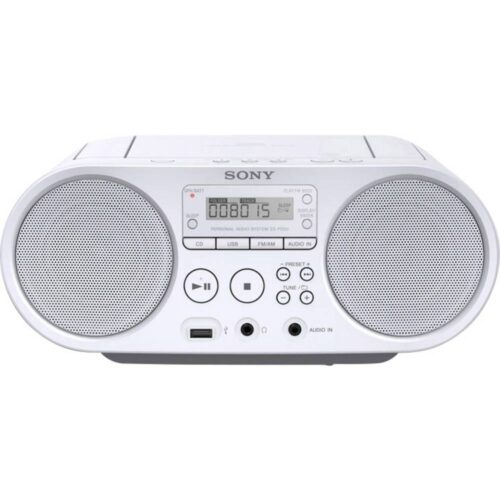 Sony CD-Radio UKW AUX, CD, USB white - ZSPS50W.CED