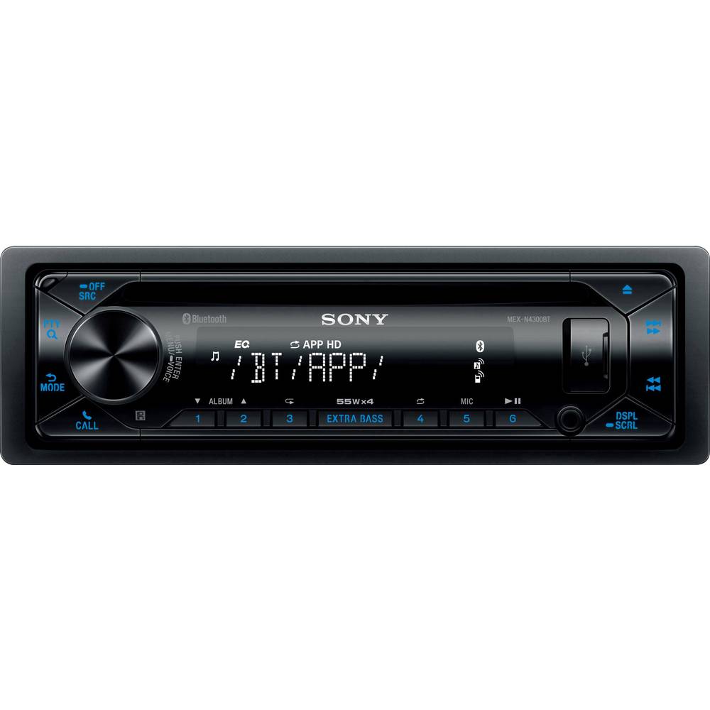 Sony Car Radio Bluetooth - Black - MEXN4300BT.EUR