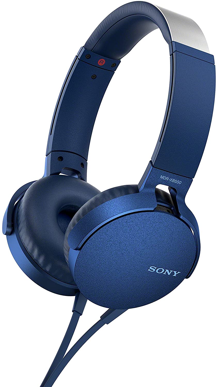 Sony Headphones Extra Bass Headset with Microphone Blue - MDRXB550APL.CE7