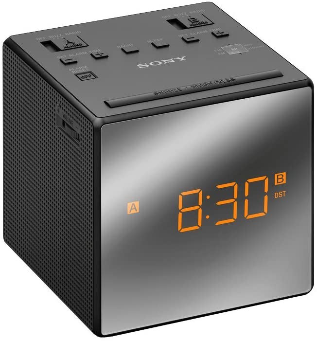 Sony clock radio with LED display, black - ICFC1TB.CED