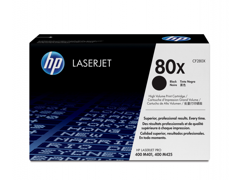 TON HP # 80X CF280X black Hohe KapazitÃ¤t CF280X