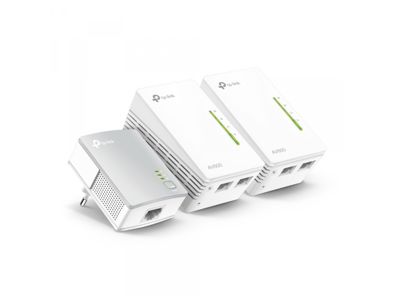 TP-LINK WLAN 300MBit Powerline Extender 3er St-Kit TL-WPA4220TKIT