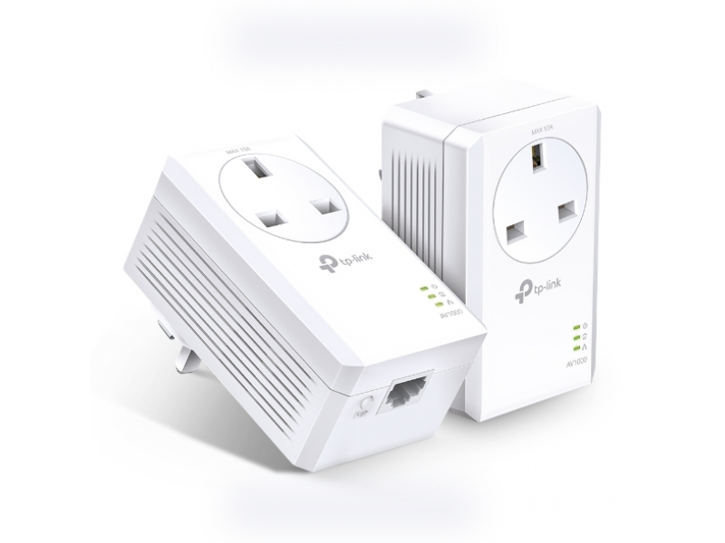 TP-Link AV1000 Gigabit Passthrough Powerline Starter Kit TL-PA7017P KIT