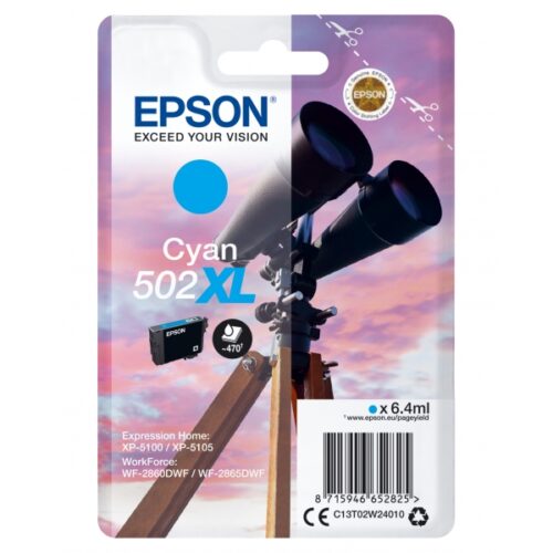 Tintenpatrone 502XL 6,4ml cyan - C13T02W24010