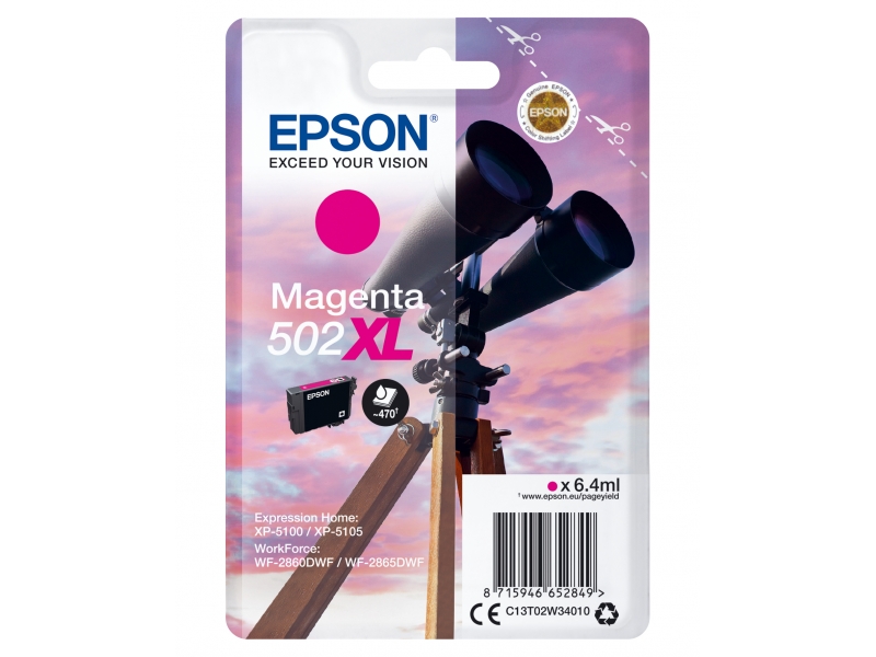 Tintenpatrone 502XL 6,4ml magenta - C13T02W34010