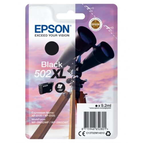 Tintenpatrone 502XL 9,2ml schwarz - C13T02W14010