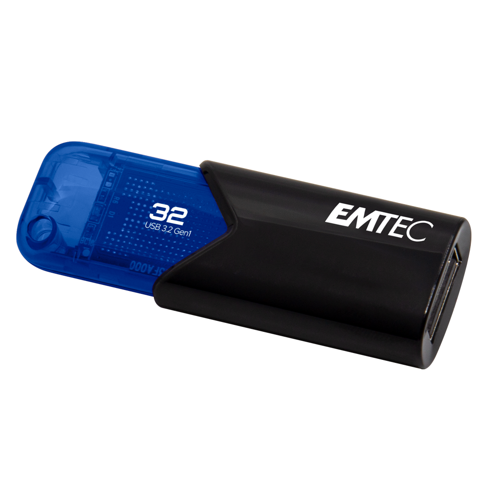 USB FlashDrive 32GB EMTEC B110 Click Easy (Blau) USB 3.2 (20MB
