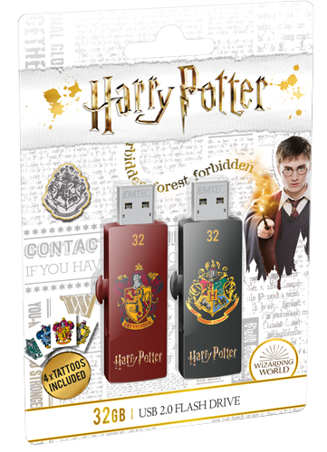 USB FlashDrive 32GB EMTEC M730 (Harry Potter Gryffindor & Hogwarts) USB 2.0