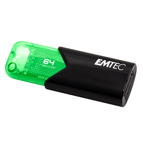 USB FlashDrive 64GB EMTEC B110 Click Easy (Grün) USB 3.2 (20MB
