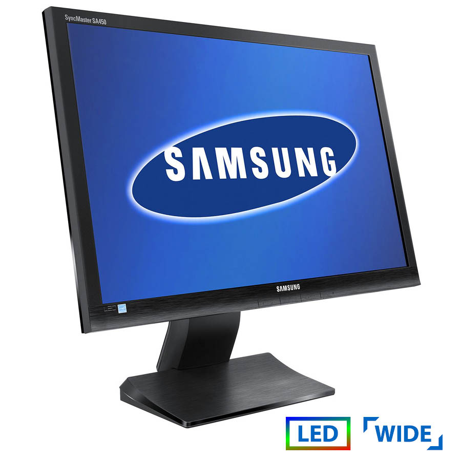 Used Monitor S24A450B TFT/Samsung/24/1920x1080/Wide/Black/VGA & DVI-D