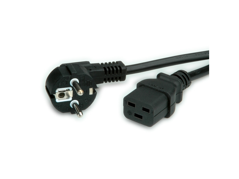 VALUE Netzkabel Schuko IEC320 C19 16A 3m 118,11Zoll 19.99.1553