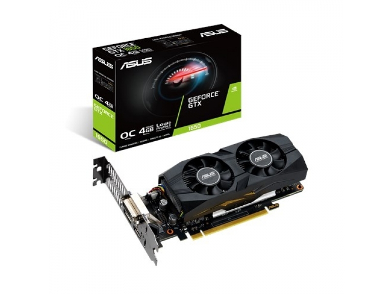 VGA Asus GeForce® GTX 1650 4GB LP OC BRK | ASUS - 90YV0D30-M0NA00