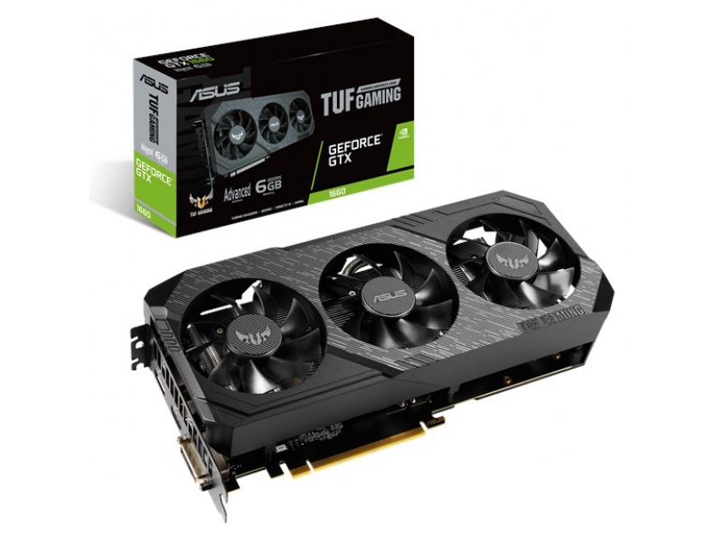 VGA Asus GeForce® GTX 1660 6GB TUF 3X Gaming Advanced | ASUS - 90YV0D16-M0NA00