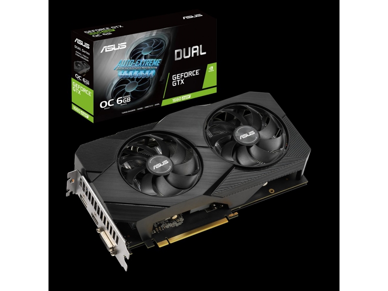 VGA Asus GeForce® GTX 1660 Super 6GB DUAL OC EVO | ASUS - 90YV0DS3-M0NA00