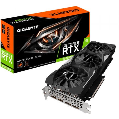 VGA Gigabyte GeForce® RTX 2070 SUPER 8GB Windforce GV-N207SWF3OC-8GD