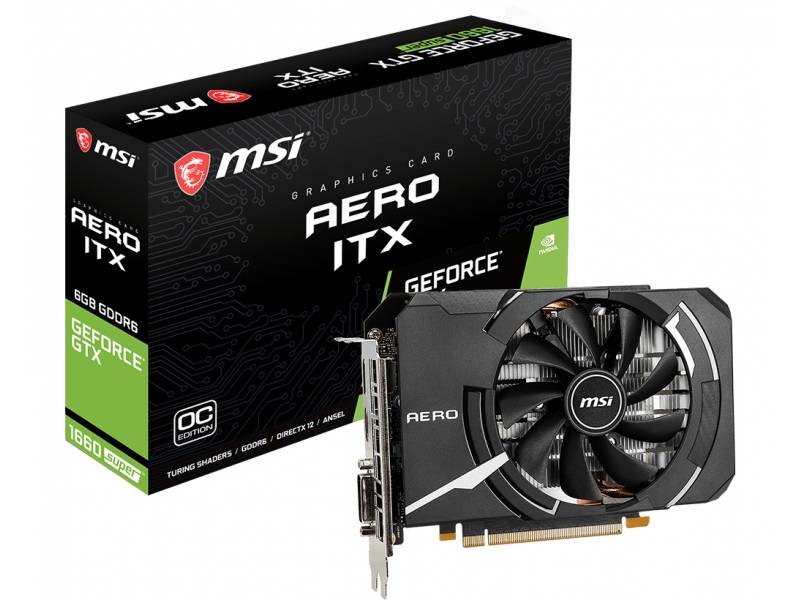 VGA MSI GeForce® GTX 1660 Super 6GB AERO ITX OC | MSI - V809-3262R