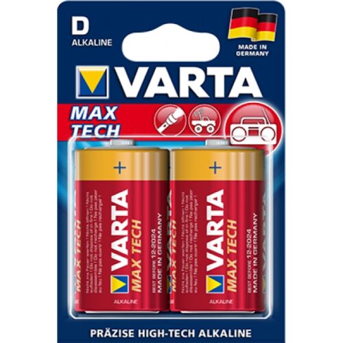 Varta Batterie Alkaline Mono D Max Tech Blister (2-Pack) 04720 110 402