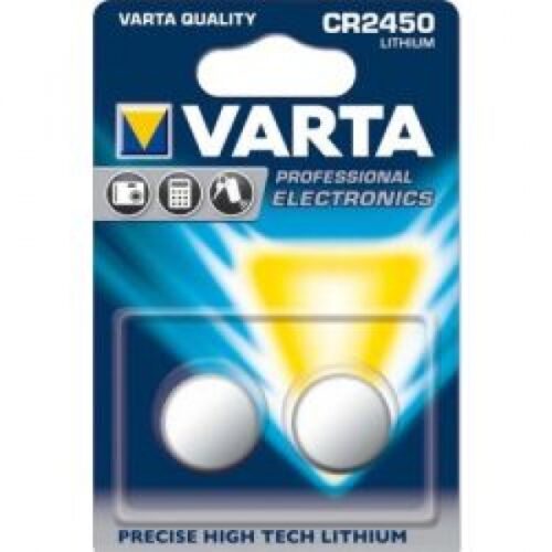 Varta Batterie Lithium Knopfzelle CR2450 Blister (2-Pack) 06450 101 402