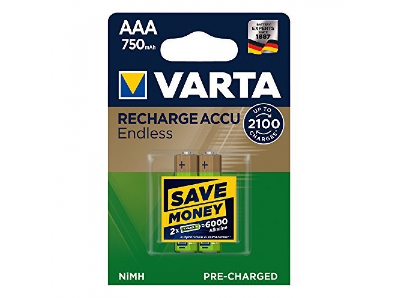 Varta Endless Recharge Akku AAA 750mAh 56673 101 402