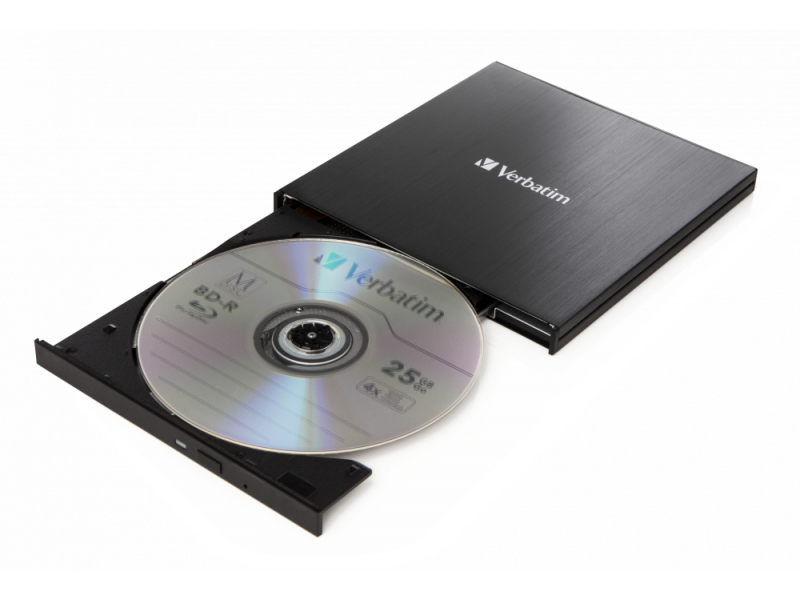 Verbatim DVW ext. Slimline USB3.1 Typ C Blu-ray Brenner extern retail 43889