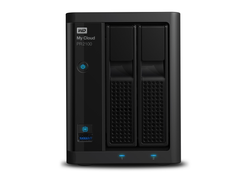 WD My Cloud Pro PR2100 16TB 2Bay NAS 2xHDD QuadCore WDBBCL0160JBK-EESN
