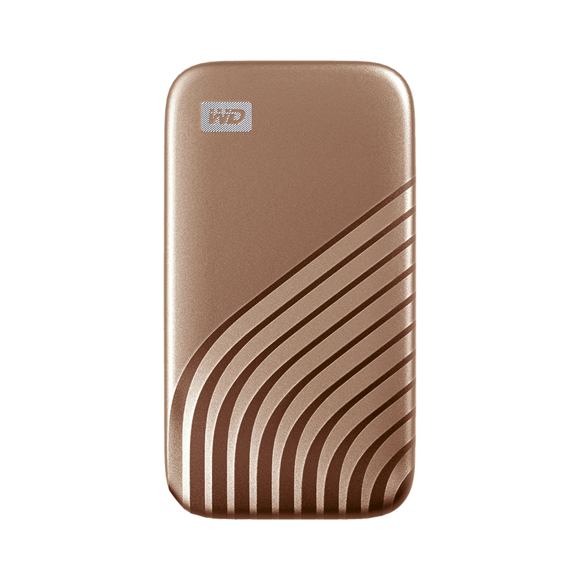 WD SanDisk MYPASSPORT SSD 500GB Gold - Solid State Disk - NVMe WDBAGF5000AGD-WESN