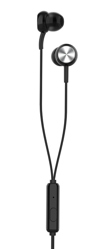 YK-Design Stereo Wired Music Earphones 3,5mm Black (YK-R13)