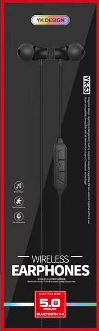 YK-Design Wireless Earphones Black (YK-S3)