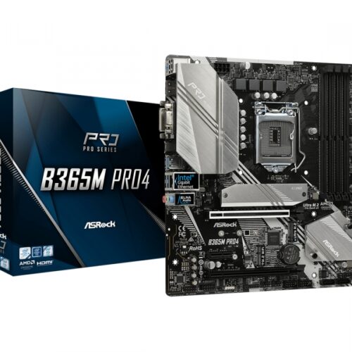 ASRock B365M Pro4 LGA 1151 (Socket H4) Micro ATX 90-MXB9T0-A0UAYZ