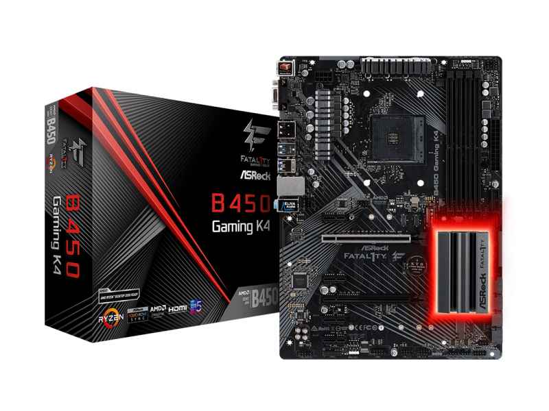 ASRock B450 Gaming K4 AM4 ATX  D-Sub