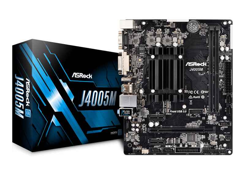 ASRock J4005M Micro ATX mATX Motherboard - 8GB DDR4 90-MXB6L0-A0UAYZ