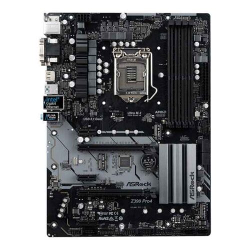 ASRock Z390 Pro 4 Intel Mainboard - Sockel 1151 - 90-MXB6T0-A0UAYZ