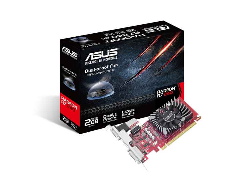 ASUS Radeon R7 240 2GB GDDR5 90YV0BG1-M0NA00