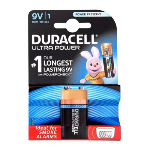 Battery Duracell Alkaline Ultra Power 6LR61 E-Block (1 Pcs)