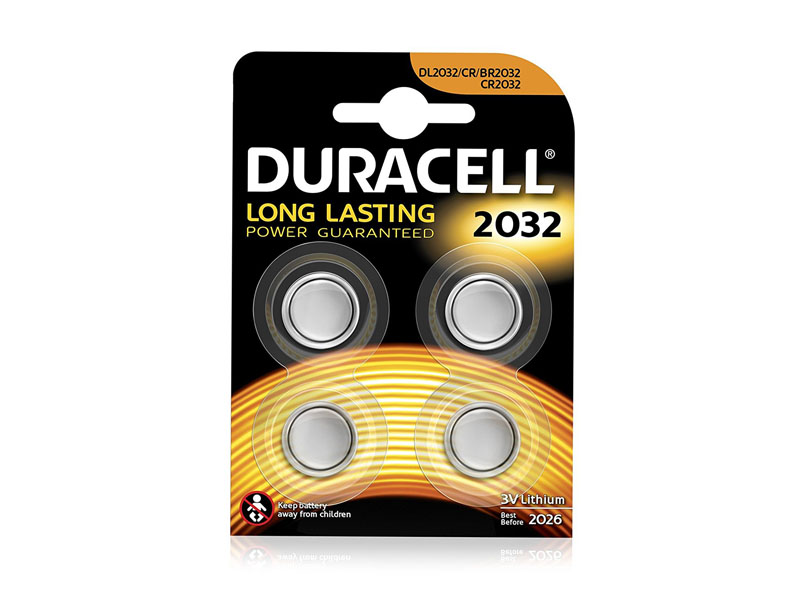 Battery Duracell Lithium CR2032 (4 Pcs.)