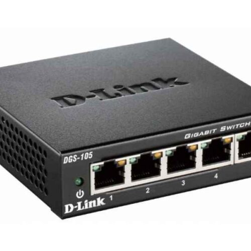 D-Link Black  Switch - Copper Wire 1 Gbps - External DGS-105