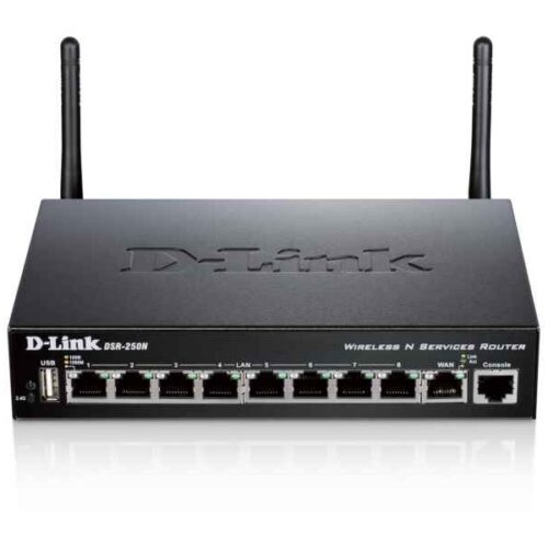 D-Link Single-band (2.4 GHz) Gigabit Ethernet Black wireless router DSR-250N
