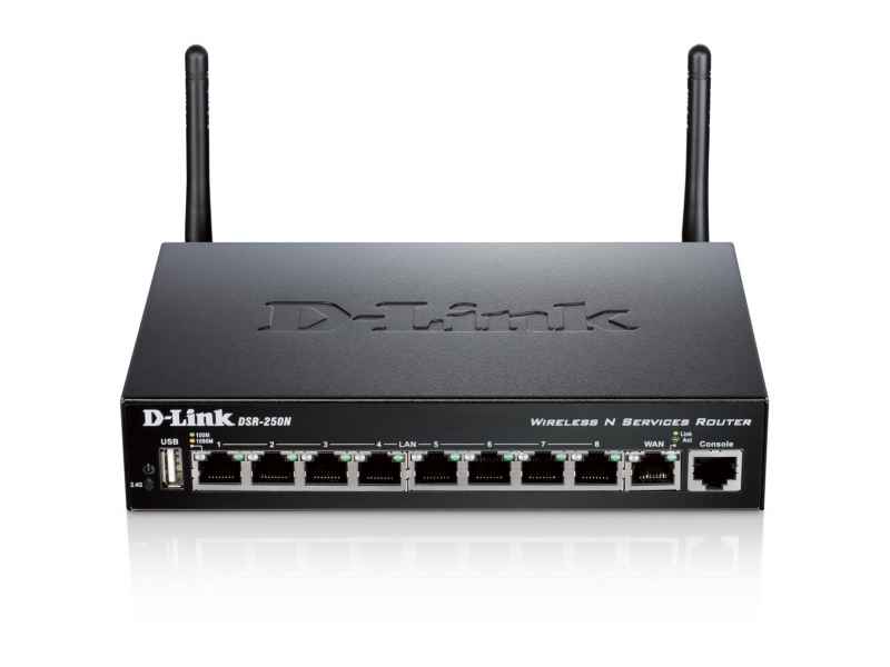D-Link Single-band (2.4 GHz) Gigabit Ethernet Black wireless router DSR-250N