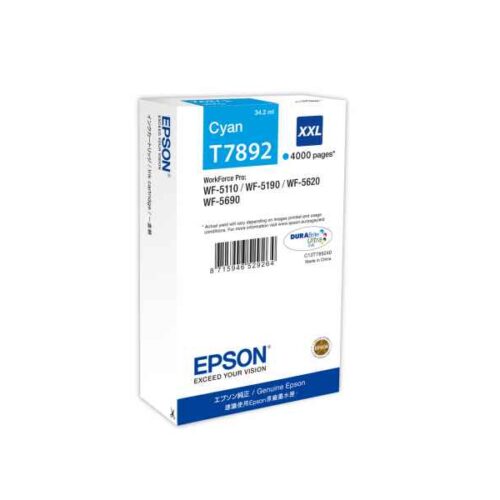 Epson XXL Cyan 4K ink cartridge C13T789240