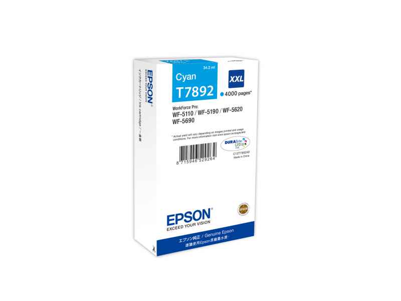 Epson XXL Cyan 4K ink cartridge C13T789240