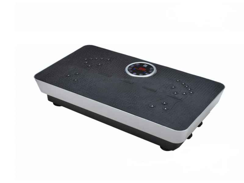 Fitness Body Magnetic Therapy Vibration Plate + Music 73cm (Black-Silver)